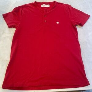 Abercrombie and Fitch short sleeve Henley shirt, size S